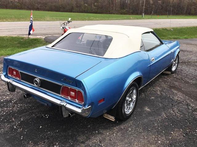 1973 Blue Ford Mustang Convertible