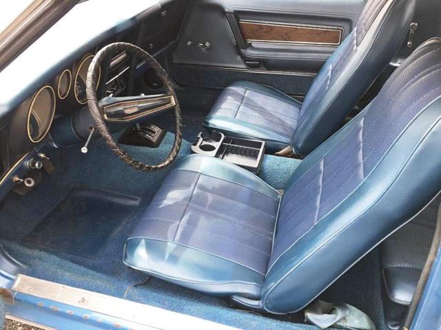 1973 Blue Ford Mustang Convertible