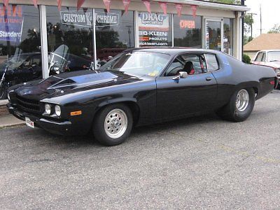 1973 BLACK BLUE PEARL Plymouth Road Runner FAST 