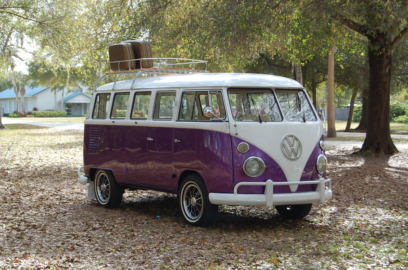 1973 Purple Volkswagen Bus/Vanagon Minivan, Van