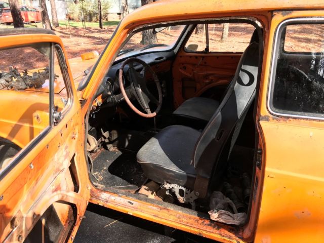 1973 Orange Volkswagen Squareback Hatchback