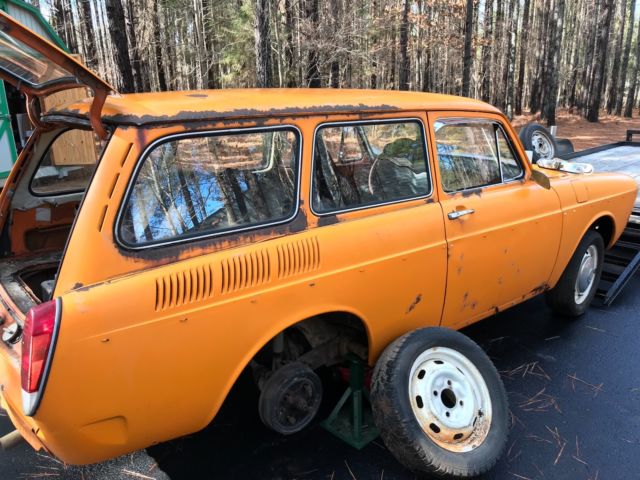 1973 Orange Volkswagen Squareback Hatchback