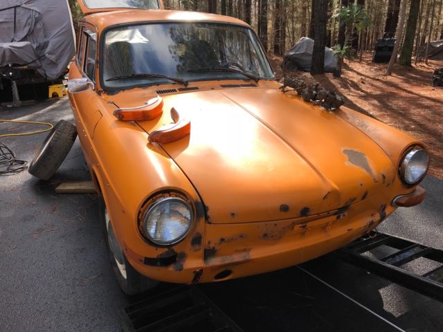 1973 Orange Volkswagen Squareback Hatchback