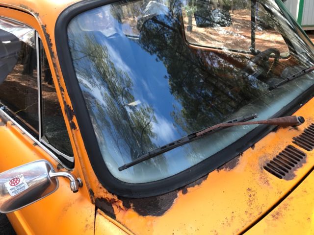 1973 Orange Volkswagen Squareback Hatchback