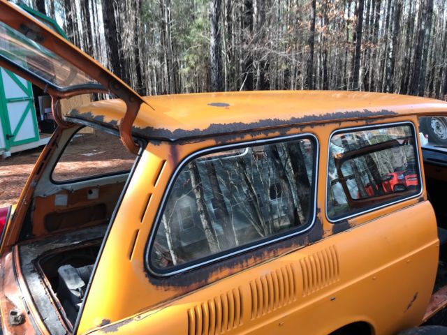 1973 Orange Volkswagen Squareback Hatchback