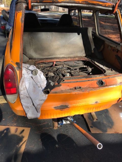 1973 Orange Volkswagen Squareback Hatchback