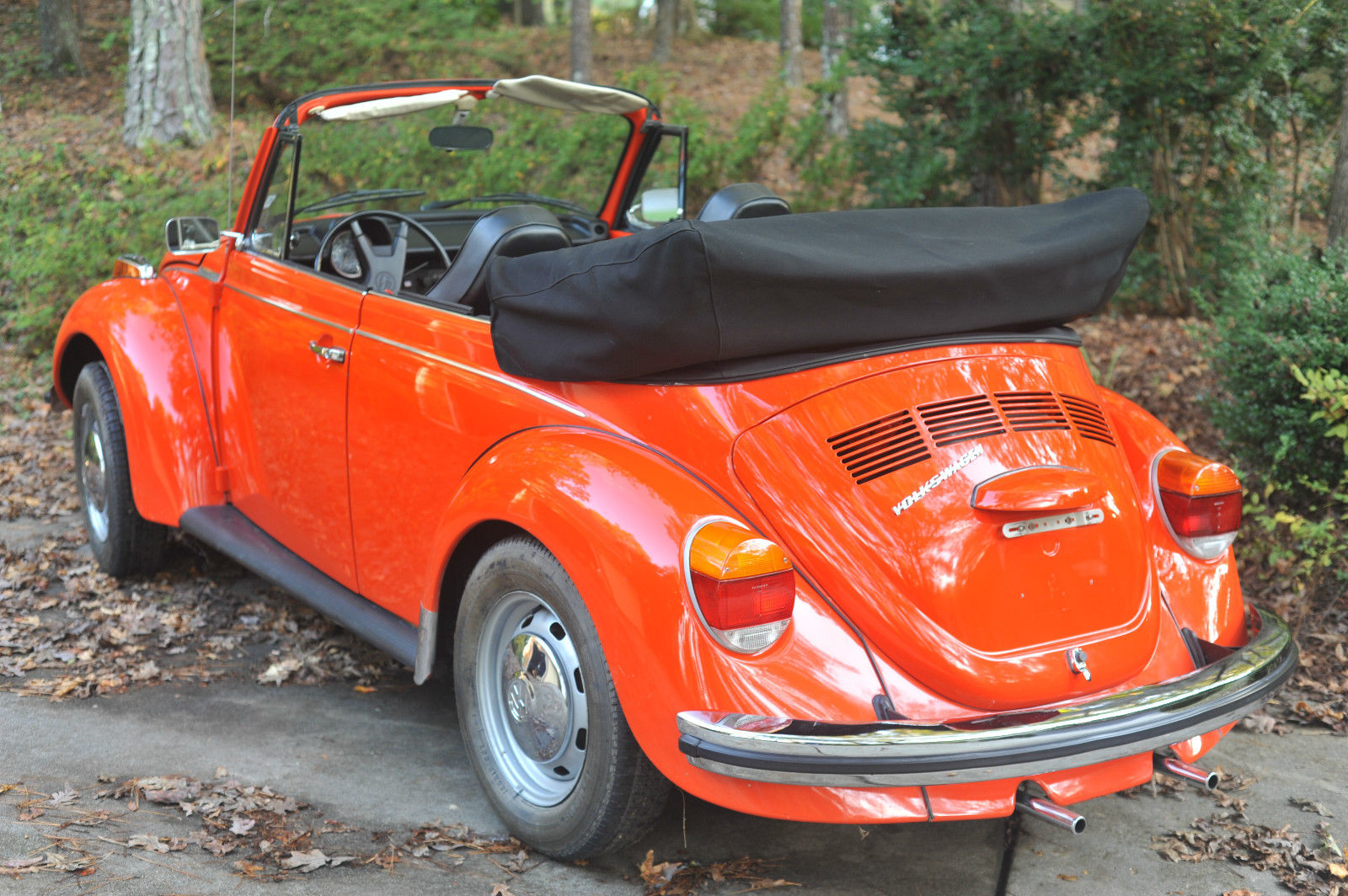 1973 Orange Volkswagen Beetle - Classic Convertible
