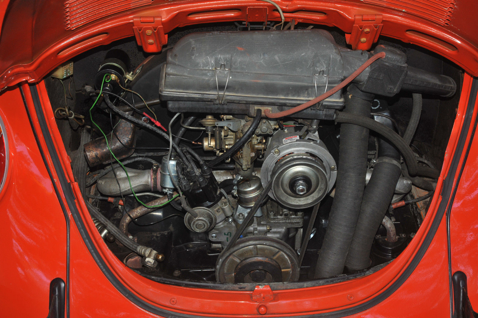 1973 Orange Volkswagen Beetle - Classic Convertible