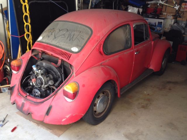 1973 Orange Volkswagen Beetle - Classic Coupe