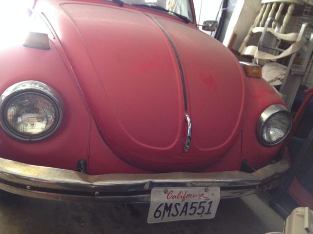 1973 Orange Volkswagen Beetle - Classic Coupe