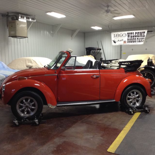 1973 Orange Volkswagen Beetle - Classic Convertible