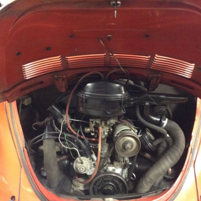 1973 Orange Volkswagen Beetle - Classic Convertible