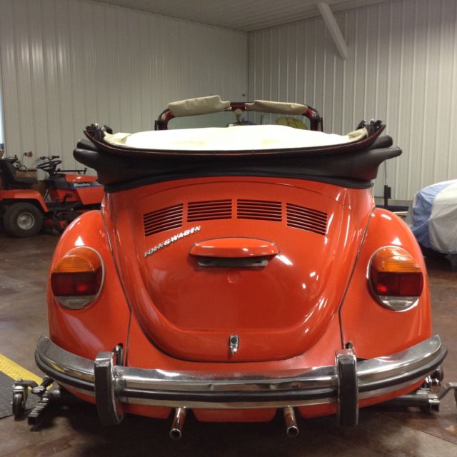 1973 Orange Volkswagen Beetle - Classic Convertible