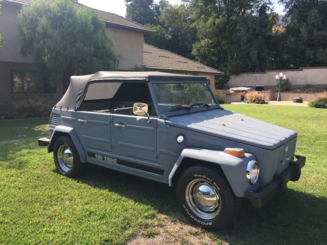 1973 Gray Volkswagen Thing Convertible