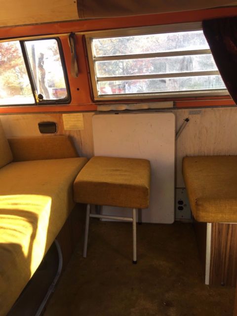 1973 Orange Volkswagen Bus/Vanagon Bus / van