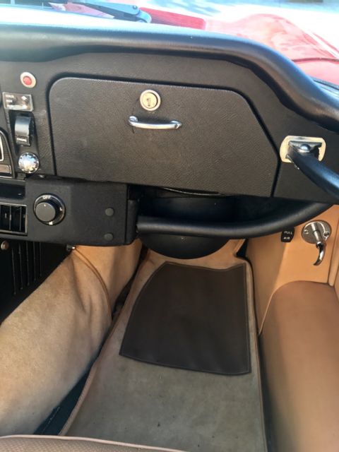 1973 Signal Red Jaguar E-Type Convertible