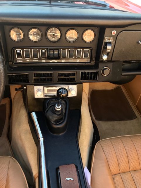 1973 Signal Red Jaguar E-Type Convertible