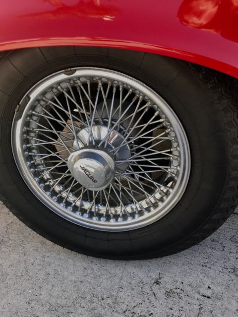 1973 Signal Red Jaguar E-Type Convertible