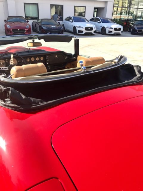 1973 Signal Red Jaguar E-Type Convertible