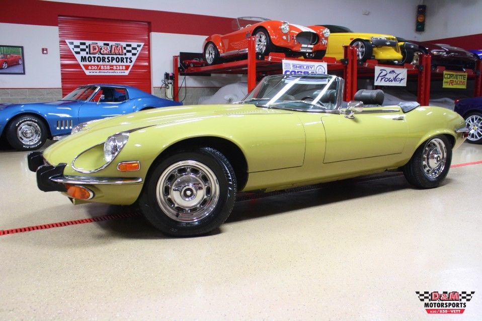 1973 Green Jaguar E-Type Convertible