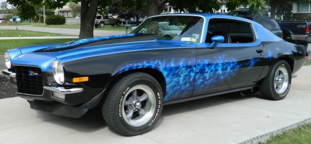 1973 Blue Chevrolet Camaro Coupe