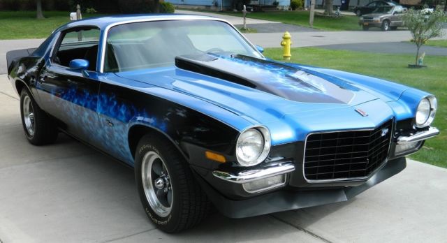 1973 Blue Chevrolet Camaro Coupe