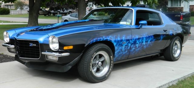1973 Blue Chevrolet Camaro Coupe