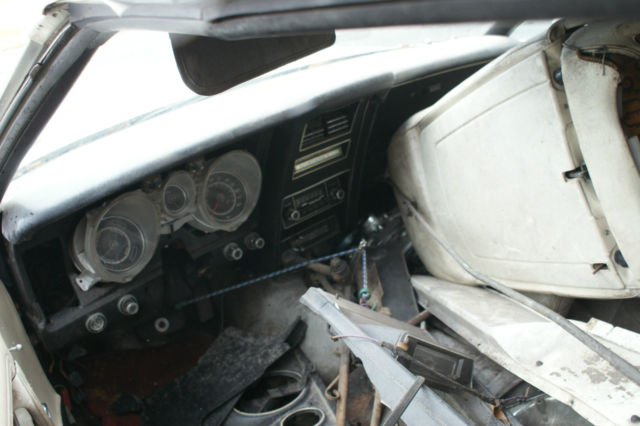 1973 White Ford Mustang Convertible