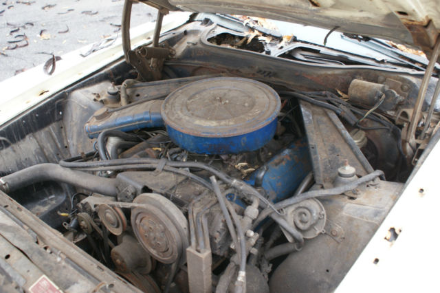 1973 White Ford Mustang Convertible