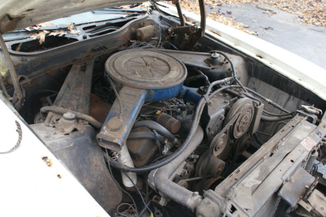 1973 White Ford Mustang Convertible