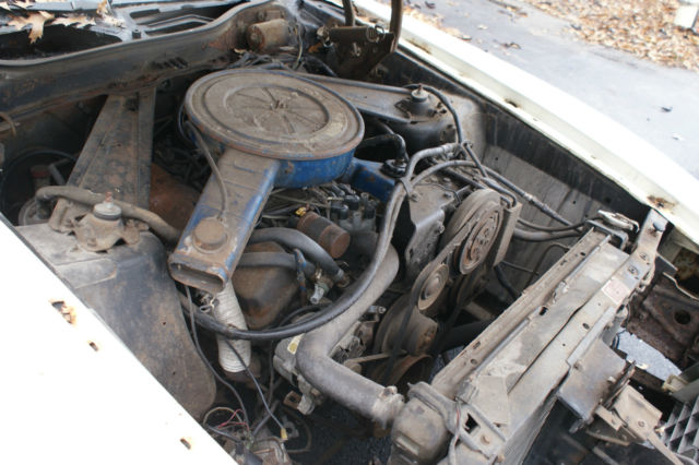 1973 White Ford Mustang Convertible