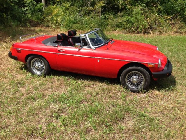 1974 Blue MG MGB Convertible
