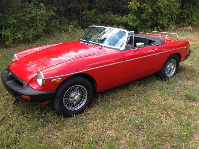 1974 Blue MG MGB Convertible