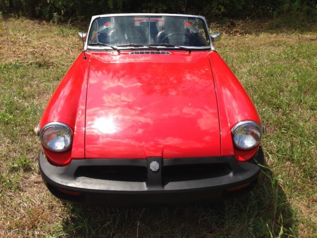 1974 Blue MG MGB Convertible