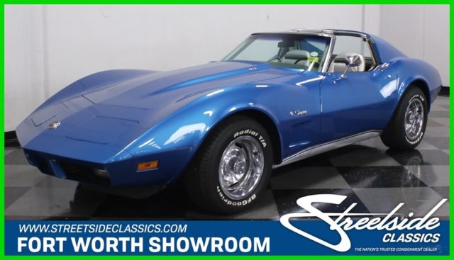 1974 Blue Chevrolet Corvette