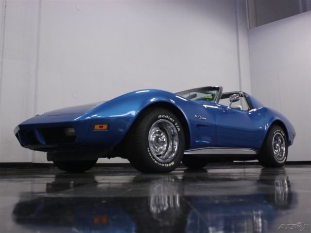 1974 Blue Chevrolet Corvette