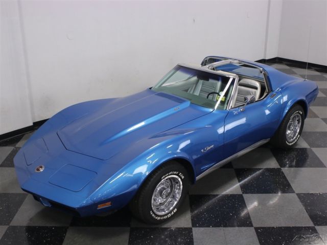 1974 Blue Chevrolet Corvette