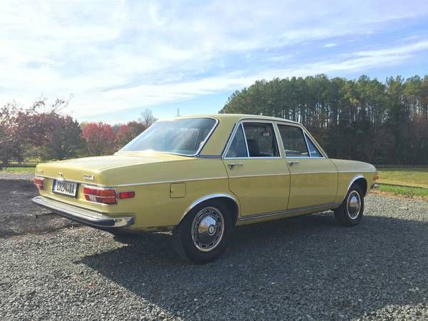 1974 Yellow Audi 100 Sedan