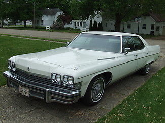 1974 White Buick Electra Sedan