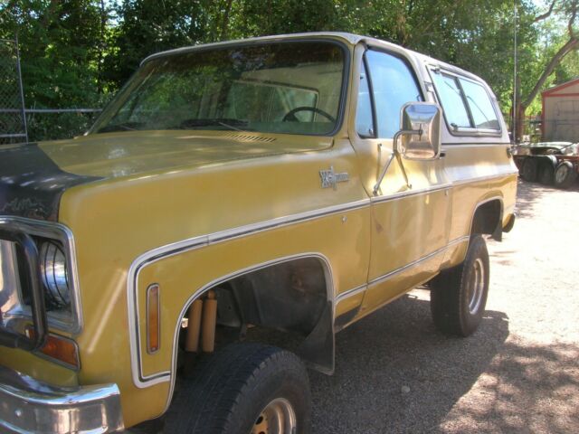 1974 Yellow Chevrolet Blazer Convertible