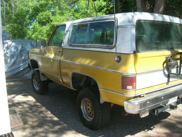 1974 Yellow Chevrolet Blazer Convertible