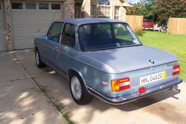 1974 Blue BMW 2002 Coupe