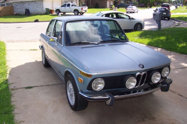 1974 Blue BMW 2002 Coupe