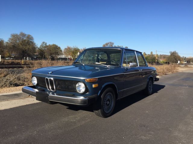 1974 Blue BMW 2002 Coupe