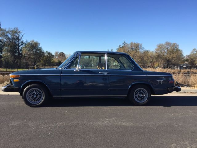 1974 Blue BMW 2002 Coupe