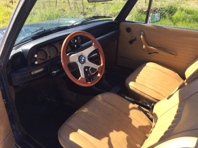 1974 Blue BMW 2002 Coupe