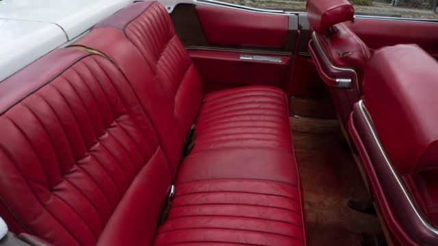 1974 White Cadillac Eldorado Convertible