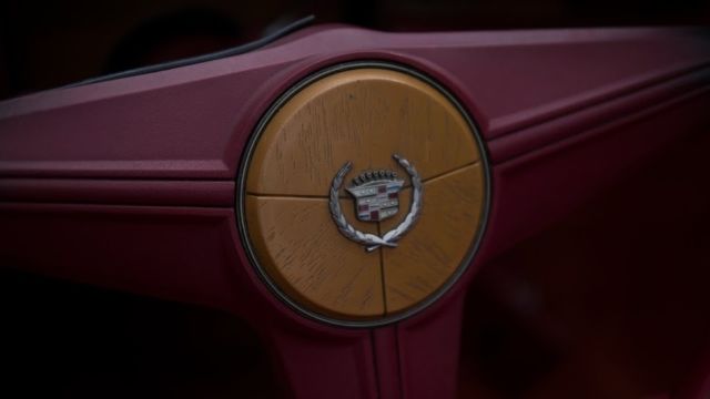 1974 White Cadillac Eldorado Convertible