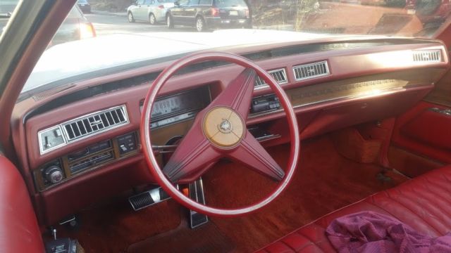 1974 White Cadillac Eldorado Convertible