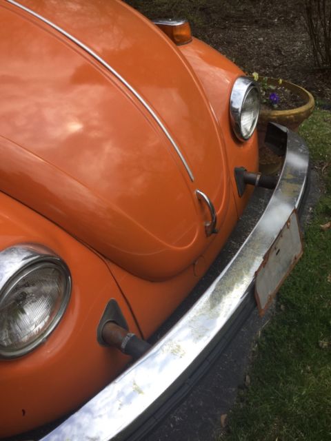 1974 Orange Volkswagen Beetle - Classic Coupe